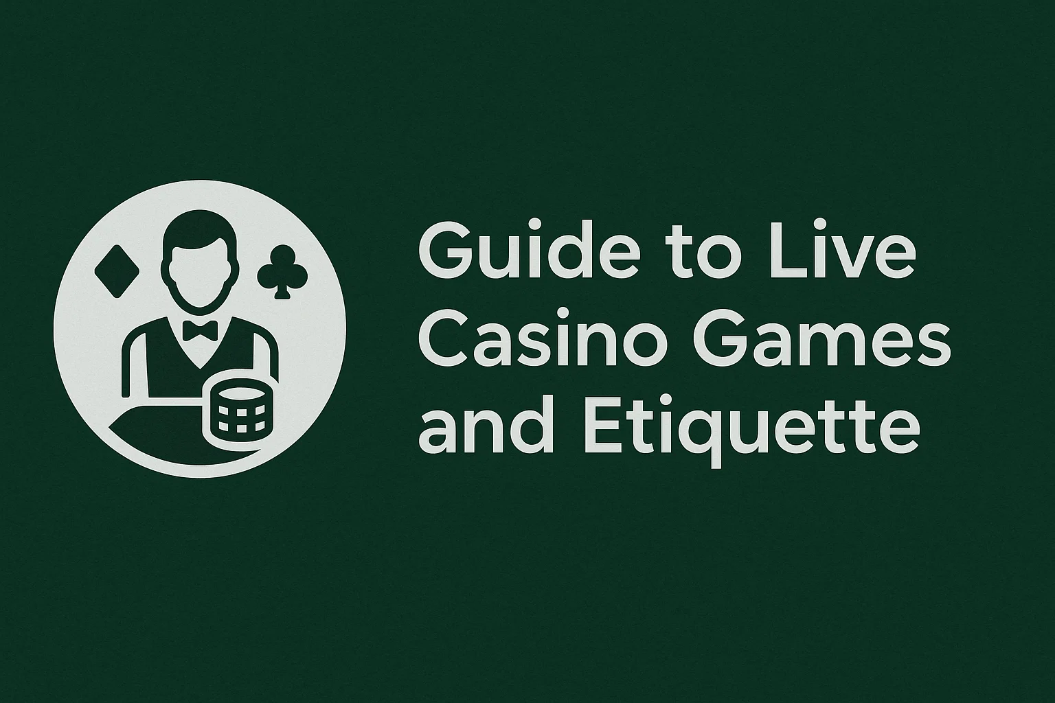 Guide to Live Casino Games and Etiquette